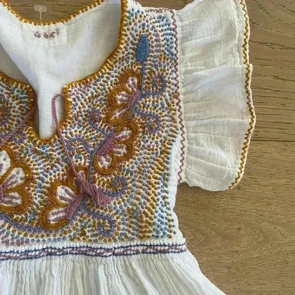 Yibel Girls Embrodiered Dress White $89 - Picture 2 of 5